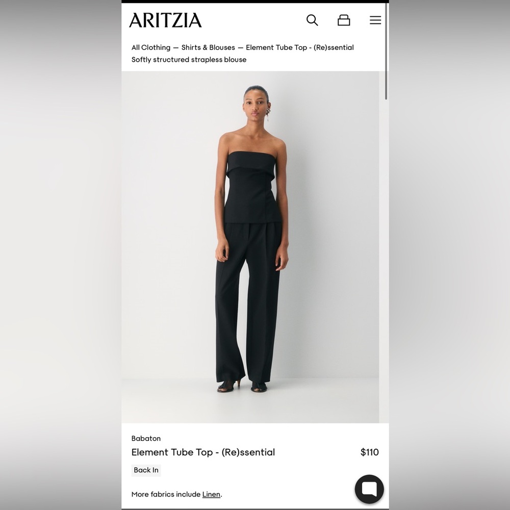 Aritzia Babaton Element Tube Top